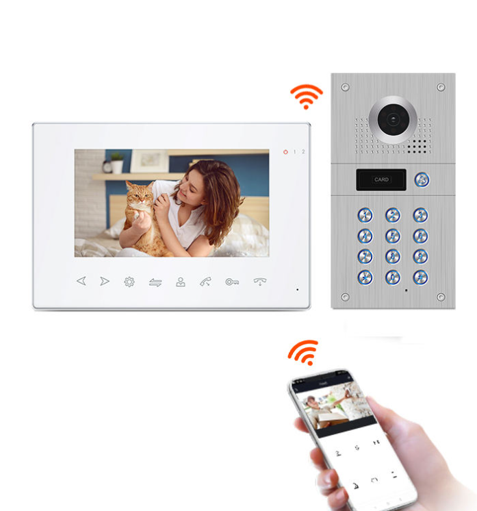 Home Audio Intercom Work with Tuya App. Wireless Intercom Doorbell