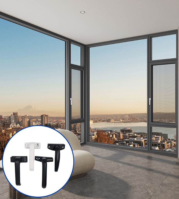 Custom Modern Aluminum Window and Door Handles for Villa and Hotel Use with Easy Installation