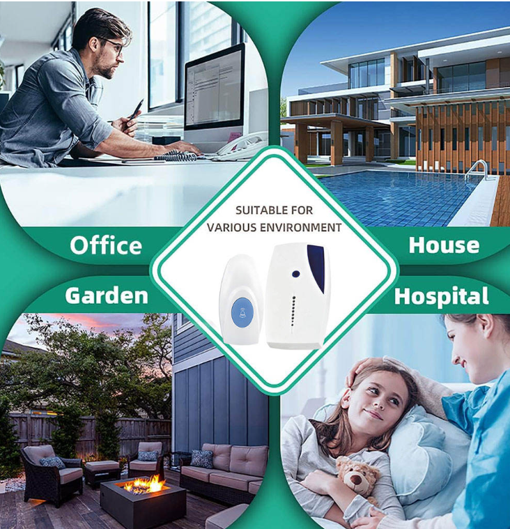 New Arrival Waterproof Doorchimes Manufacturer Home Wireless Doorbell Battery Ring Door Bell