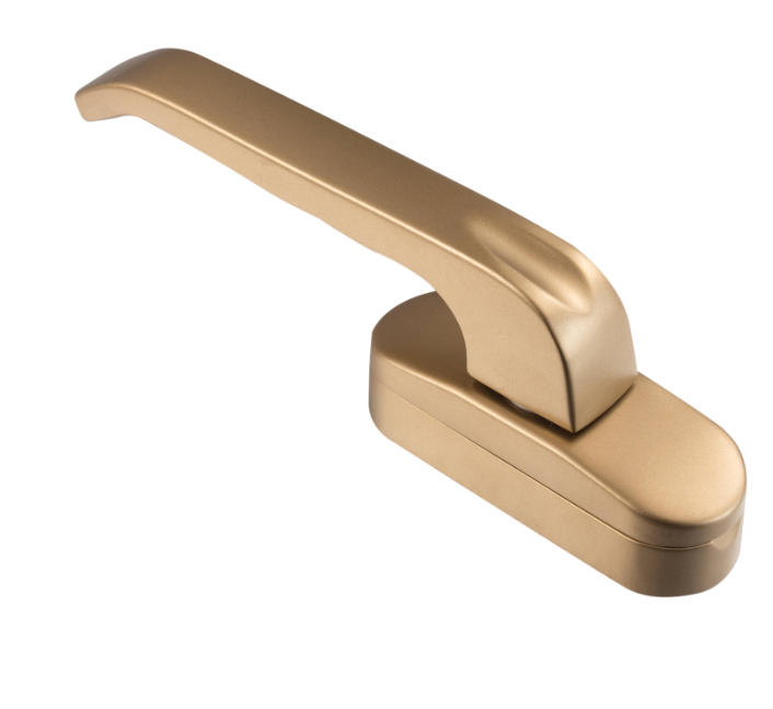 Modern Gold Interior Door Handle Good Design Zinc Alloy Aluminium Lever Hardware for Home Office Windows Durable Brass Material